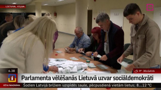 Parlamenta vēlēšanās Lietuvā uzvar sociāldemokrāti