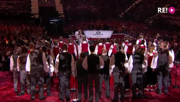 Latvijas koris «Maska» uzstājas Eirovīzijas koru konkursa finālā