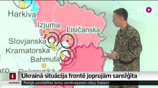 Ukrainā situācija frontē joprojām sarežģīta