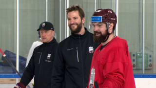 Latvijas hokeja izlase turpina gatavoties pasaules čempionātam