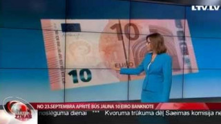 No 23. septembra apritē būs jauna 10 eiro banknote