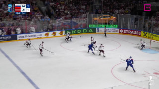 Pasaules hokeja čempionāta spēle Slovākija - Latvija 2:1