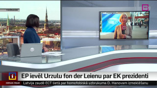 Eiroparlaments ievēl Urzulu fon der Leienu par EK prezidenti