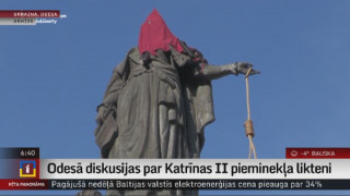 Odesā diskusijas par Katrīnas II pieminekļa likteni