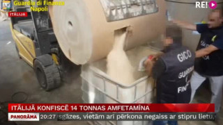 Itālijā konfiscē 14 tonnas amfetamīna