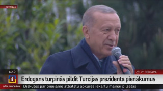 Erdogans turpinās pildīt Turcijas prezidenta pienākumus