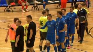 Latvijas telpu futbola Virslīgas 1. finālspēle "Riga FC" - "RFS Futsal"