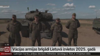 Vācijas armijas brigādi Lietuvā izvietos 2025. gadā