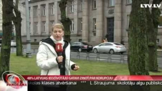 48% Latvijas iedzīvotāju gatavi ziņot par korupciju