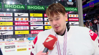 Pasaules hokeja čempionāta spēle par 3. vietu ASV - Latvija. Intervija ar Artūru Šilovu