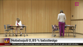 Nobalsojuši 0,85% balsstiesīgo