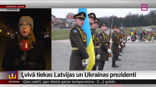 Ļvivā tiekas Latvijas un Ukrainas prezidenti