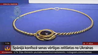 Spānijā konfiscē senas vērtīgas zeltlietas no Ukrainas