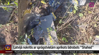 Latvijā nokritis ar sprāgstvielām aprīkots lidrobots "Shahed"