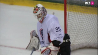 Četru Nāciju turnīrs hokejā. Latvija – Francija. Pēcspēles metienu sērija