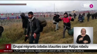 Grupai migrantu izdodas izlauzties caur Polijas robežu