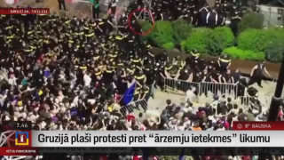 Gruzijā plaši protesti pret "ārzemju ietekmes" likumu