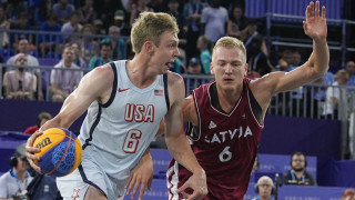 2024. gada Parīzes Olimpiskās spēles. 3x3 basketbols. Latvija - ASV