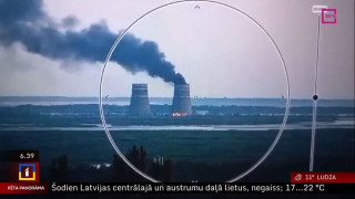 Zaporižjas atomelektrostacijā izcēlies ugunsgrēks