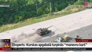 Eksperts: Kurskas apgabalā turpinās "manevru karš"