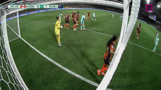 Pasaules kausa futbolā sievietēm spēle. Kanāda - Austrālija 0:2