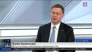 Intervija ar Eiropas Komisijas priekšsēdētājas izpildvietnieku Valdi Dombrovski
