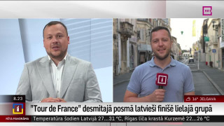 "Tour de France" desmitajā posmā latvieši finišē lielajā grupā