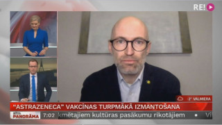 Saruna ar veselības ministru Danielu Pavļutu par "Astrazeneca" vakcīnas turpmāko izmantošanu