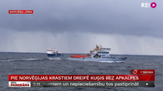 Pie Norvēģijas krastiem dreifē kuģis bez apkalpes