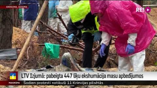 LTV Izjumā: pabeigta 447 līķu ekshumācija masu apbedījumos