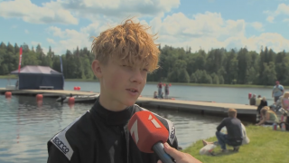 Latvijas čempionāta 1.posms ūdens motosportā. Reinis Stūris