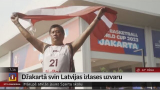 Džakartā svin Latvijas izlases uzvaru