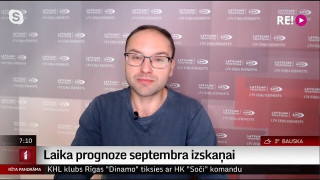 Intervija ar LTV laika ziņu redaktoru Tomu Brici par laika prognozi septembra izskaņai