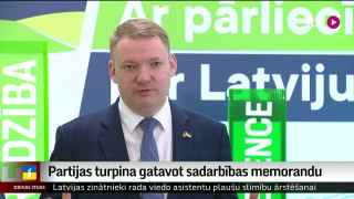 Partijas turpina gatavot sadarbības memorandu