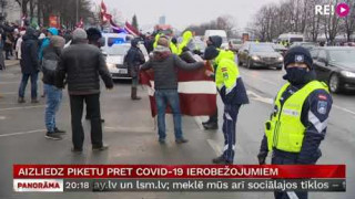 Aizliedz piketu pret Covid-19 ierobežojumiem