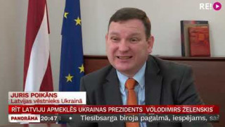 Rīt Latviju apmeklēs Ukrainas prezidents  Volodimirs Zelenskis
