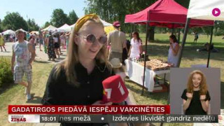 Gadatirgos piedāvā iespēju vakcinēties