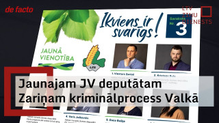 Jaunajam "Jaunās Vienotības" deputātam Zariņam kriminālprocess Valkā