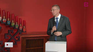 Saruna ar Valsts prezidenta amata kandidātu Edgaru Rinkēviču pēc 1.kārtas rezultātu paziņošanas