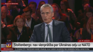 Stoltenbergs: Nav vienprātība par Ukrainas ceļu uz NATO