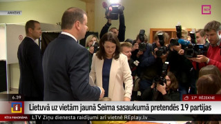 Lietuvā uz vietām jaunā Seima sasaukumā pretendēs 19 partijas