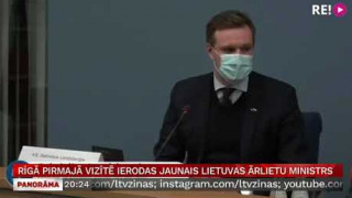 Rīgā pirmajā vizītē ierodas jaunais Lietuvas ārlietu ministrs