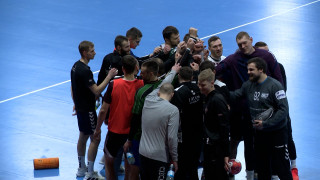 Latvijas handbola valstsvienība aizvada treniņu pirms cīņas ar Norvēģijas izlasi