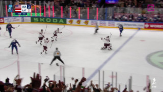 Pasaules hokeja čempionāta spēle par 3. vietu ASV - Latvija 3:3