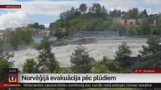 Norvēģijā norit evakuācija pēc plūdiem