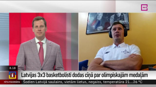 Saruna ar Olimpisko čempionu 3x3 basketbolā Agni Čavaru