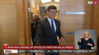 O. Burovam sarunas ar opozīcijas partijām balsis nedod
