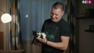 Ainārs Rutkēvičs un kaķis Maksis