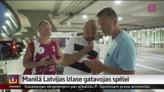 Manilā Latvijas izlase gatavojas spēlei