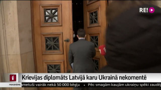 Krievijas diplomāts Latvijā karu Ukrainā nekomentē